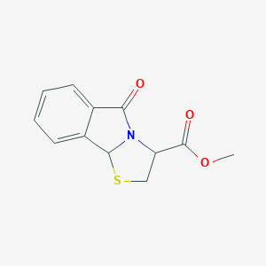 molecular formula C12H11NO3S B371757 Methyl 5-oxo-2,3,5,9b-tetrahydro[1,3]thiazolo[2,3-a]isoindole-3-carboxylate 