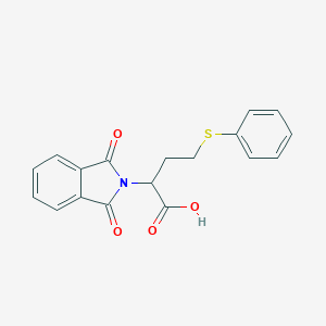 molecular formula C18H15NO4S B371758 2-(1,3-dioxo-1,3-dihydro-2H-isoindol-2-yl)-4-(phenylsulfanyl)butanoic acid 