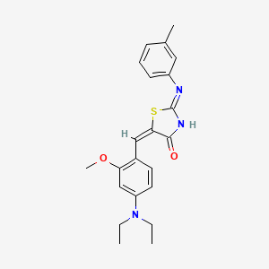 5-[4-(diethylamino)-2-methoxybenzylidene]-2-[(3-methylphenyl)imino]-1,3-thiazolidin-4-one