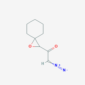 molecular formula C9H12N2O2 B371761 2-Diazo-1-(1-oxaspiro[2.5]oct-2-yl)ethanone 
