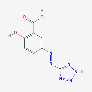 2-hydroxy-5-(1H-tetrazol-5-yldiazenyl)benzoic acid