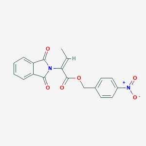 molecular formula C19H14N2O6 B371765 4-nitrobenzyl 2-(1,3-dioxo-1,3-dihydro-2H-isoindol-2-yl)-2-butenoate 