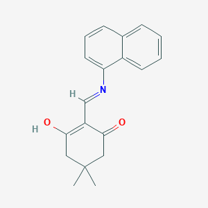 5,5-dimethyl-2-[(1-naphthylamino)methylene]-1,3-cyclohexanedione