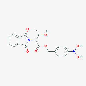 molecular formula C19H18N2O7 B371766 [4-(Dihydroxyamino)phenyl]methyl 2-(1,3-dioxoisoindol-2-yl)-3-hydroxybutanoate 