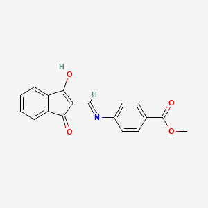 methyl 4-{[(1,3-dioxo-1,3-dihydro-2H-inden-2-ylidene)methyl]amino}benzoate