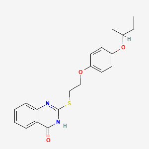 2-{[2-(4-sec-butoxyphenoxy)ethyl]thio}-4(3H)-quinazolinone