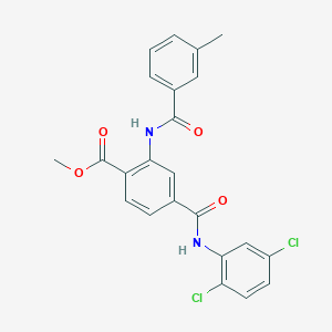 methyl 4-{[(2,5-dichlorophenyl)amino]carbonyl}-2-[(3-methylbenzoyl)amino]benzoate