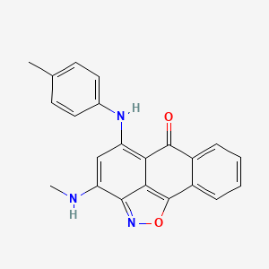 3-(methylamino)-5-[(4-methylphenyl)amino]-6H-anthra[1,9-cd]isoxazol-6-one