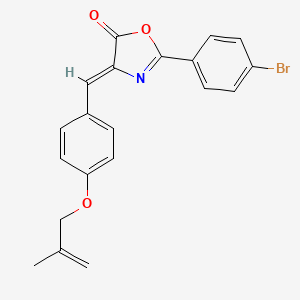 2-(4-bromophenyl)-4-{4-[(2-methyl-2-propen-1-yl)oxy]benzylidene}-1,3-oxazol-5(4H)-one