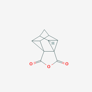 molecular formula C11H8O3 B371784 11-Oxahexacyclo[7.3.0.01,3.02,6.04,8.07,9]dodecane-10,12-dione 