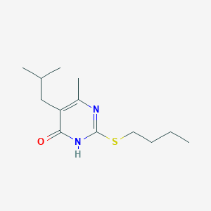 molecular formula C13H22N2OS B3717880 2-(butylthio)-5-isobutyl-6-methyl-4-pyrimidinol 