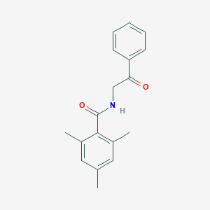 molecular formula C18H19NO2 B371807 2,4,6-trimethyl-N-(2-oxo-2-phenylethyl)benzamide 