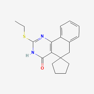 2-(ethylthio)-3H-spiro[benzo[h]quinazoline-5,1'-cyclopentan]-4(6H)-one