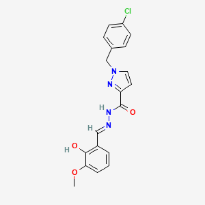 1-(4-chlorobenzyl)-N'-(2-hydroxy-3-methoxybenzylidene)-1H-pyrazole-3-carbohydrazide