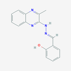 2-[(E)-[(3-methylquinoxalin-2-yl)hydrazinylidene]methyl]phenol