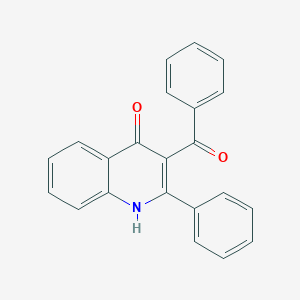 molecular formula C22H15NO2 B371828 3-benzoyl-2-phenyl-4(1H)-quinolinone CAS No. 61707-51-5