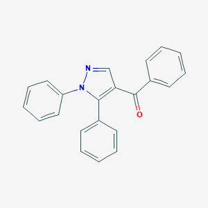 molecular formula C22H16N2O B371829 (1,5-diphenyl-1H-pyrazol-4-yl)(phenyl)methanone 