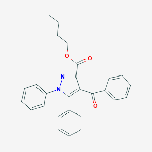 molecular formula C27H24N2O3 B371830 butyl 4-benzoyl-1,5-diphenyl-1H-pyrazole-3-carboxylate 