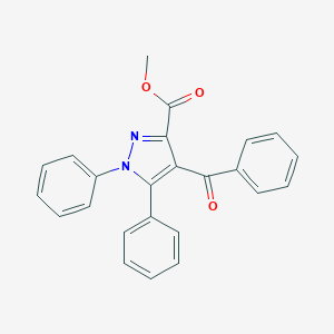 molecular formula C24H18N2O3 B371831 methyl 4-benzoyl-1,5-diphenyl-1H-pyrazole-3-carboxylate CAS No. 188724-58-5