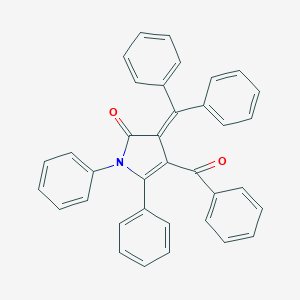 molecular formula C36H25NO2 B371832 4-benzoyl-3-(diphenylmethylene)-1,5-diphenyl-1,3-dihydro-2H-pyrrol-2-one 