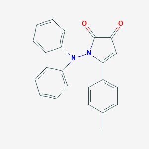 molecular formula C23H18N2O2 B371835 1-(diphenylamino)-5-(4-methylphenyl)-1H-pyrrole-2,3-dione 