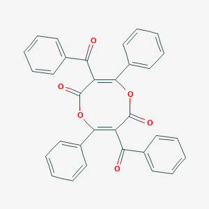 molecular formula C32H20O6 B371840 3,7-dibenzoyl-4,8-diphenyl-2H,6H-1,5-dioxocine-2,6-dione 