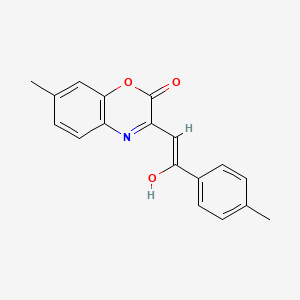 7-methyl-3-[2-(4-methylphenyl)-2-oxoethylidene]-3,4-dihydro-2H-1,4-benzoxazin-2-one