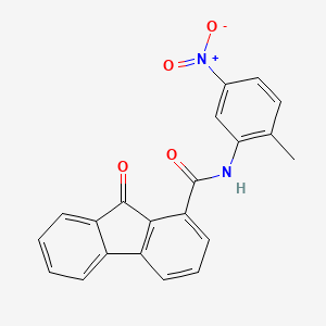 molecular formula C21H14N2O4 B3718415 N-(2-methyl-5-nitrophenyl)-9-oxo-9H-fluorene-1-carboxamide 