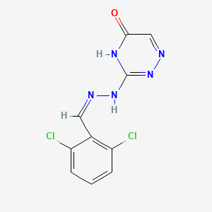 molecular formula C10H7Cl2N5O B3718434 2,6-dichlorobenzaldehyde (5-oxo-4,5-dihydro-1,2,4-triazin-3-yl)hydrazone 