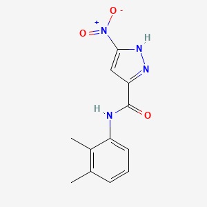 molecular formula C12H12N4O3 B3718574 N-(2,3-dimethylphenyl)-3-nitro-1H-pyrazole-5-carboxamide 