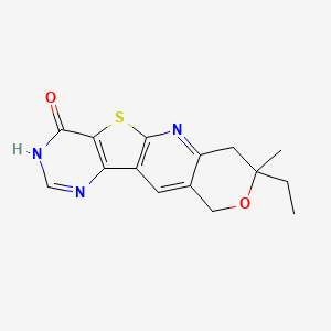 8-ethyl-8-methyl-7,10-dihydro-8H-pyrano[3'',4'':5',6']pyrido[3',2':4,5]thieno[3,2-d]pyrimidin-4(3H)-one