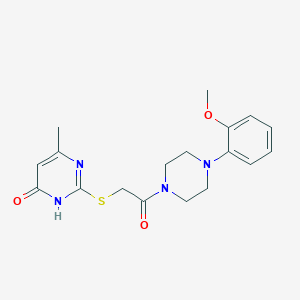 2-({2-[4-(2-methoxyphenyl)-1-piperazinyl]-2-oxoethyl}thio)-6-methyl-4(3H)-pyrimidinone