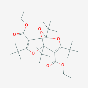 molecular formula C28H46O7 B371889 Diethyl 1,3,5,7-tetratert-butyl-2,6,9-trioxabicyclo[3.3.1]nona-3,7-diene-4,8-dicarboxylate 