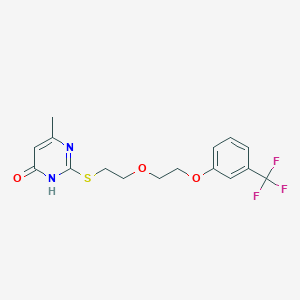 6-methyl-2-[(2-{2-[3-(trifluoromethyl)phenoxy]ethoxy}ethyl)thio]-4-pyrimidinol