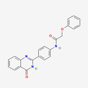 N-[4-(4-oxo-3,4-dihydro-2-quinazolinyl)phenyl]-2-phenoxyacetamide