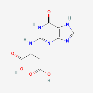 N-(6-oxo-6,7-dihydro-1H-purin-2-yl)aspartic acid