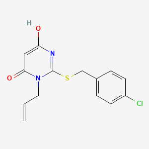 3-allyl-2-[(4-chlorobenzyl)thio]-6-hydroxy-4(3H)-pyrimidinone