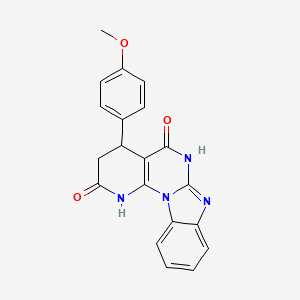 4-(4-methoxyphenyl)-3,4-dihydropyrido[3',2':5,6]pyrimido[1,2-a]benzimidazole-2,5(1H,6H)-dione