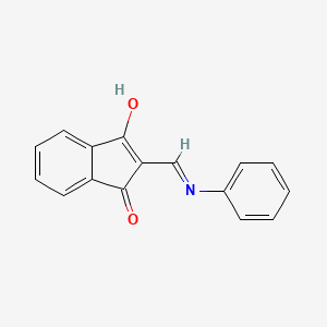 molecular formula C16H11NO2 B3719040 2-(anilinomethylene)-1H-indene-1,3(2H)-dione CAS No. 38337-19-8