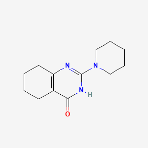 molecular formula C13H19N3O B3719071 2-(1-piperidinyl)-5,6,7,8-tetrahydro-4(3H)-quinazolinone CAS No. 33017-99-1