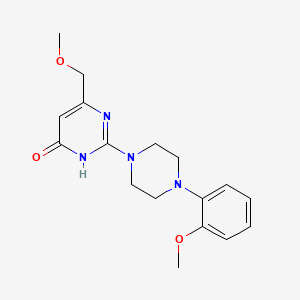 6-(methoxymethyl)-2-[4-(2-methoxyphenyl)-1-piperazinyl]-4(3H)-pyrimidinone