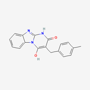 2-hydroxy-3-(4-methylbenzyl)pyrimido[1,2-a]benzimidazol-4(1H)-one