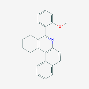 molecular formula C24H21NO B3719104 5-(2-methoxyphenyl)-1,2,3,4-tetrahydrobenzo[a]phenanthridine 