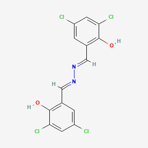 molecular formula C14H8Cl4N2O2 B3719112 3,5-dichloro-2-hydroxybenzaldehyde (3,5-dichloro-2-hydroxybenzylidene)hydrazone 