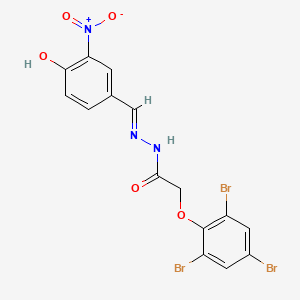 N'-(4-hydroxy-3-nitrobenzylidene)-2-(2,4,6-tribromophenoxy)acetohydrazide