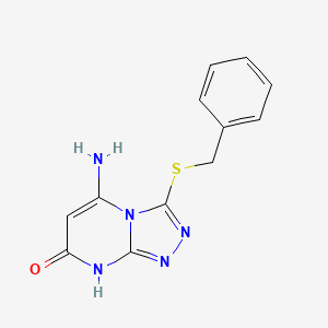 5-amino-3-(benzylthio)[1,2,4]triazolo[4,3-a]pyrimidin-7(8H)-one