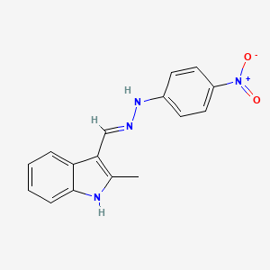 2-methyl-1H-indole-3-carbaldehyde (4-nitrophenyl)hydrazone