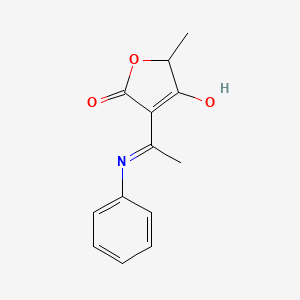3-(1-anilinoethylidene)-5-methyl-2,4(3H,5H)-furandione