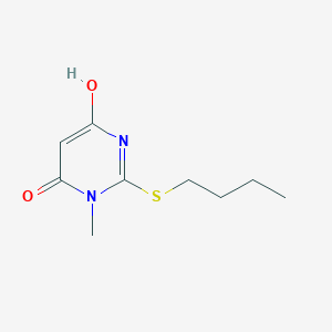 molecular formula C9H14N2O2S B3719578 2-(butylthio)-6-hydroxy-3-methyl-4(3H)-pyrimidinone 