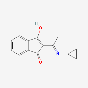 2-[1-(cyclopropylamino)ethylidene]-1H-indene-1,3(2H)-dione